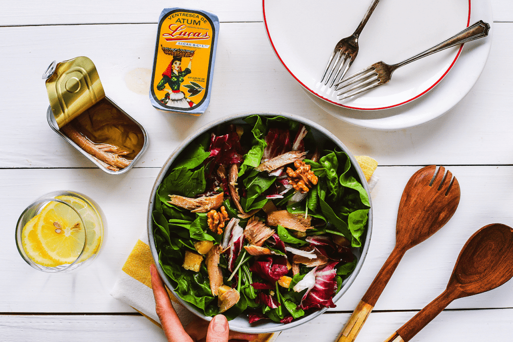 post blog receita Salada colorida com ventresca de atum Luças