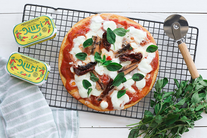receitas fui ao mar pizza de sardinha