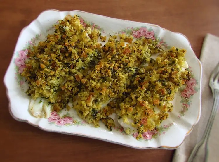 receitas-fui-ao-mar-Filetes-de-Chaputa-no-forno-com-broa-de-milho