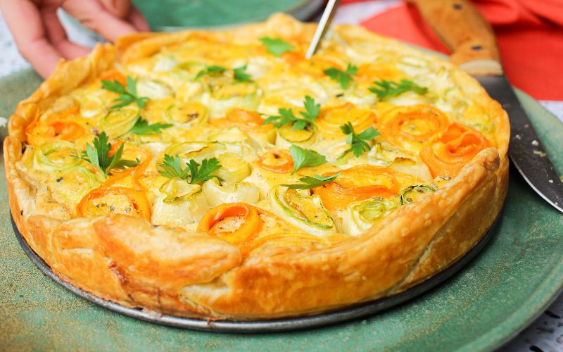 Torta de legumes com sardinha - receitas - fui ao mar